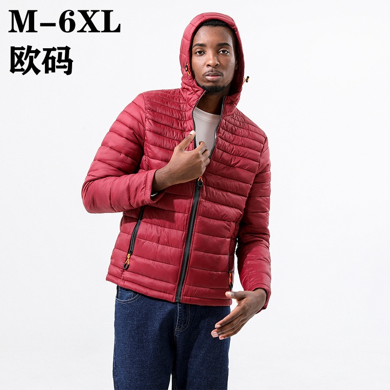 2022 nuevos hombres más tamaño otoño y el invierno con capucha engrosada caliente casual Chaqueta de algodón en stock venta al por mayor