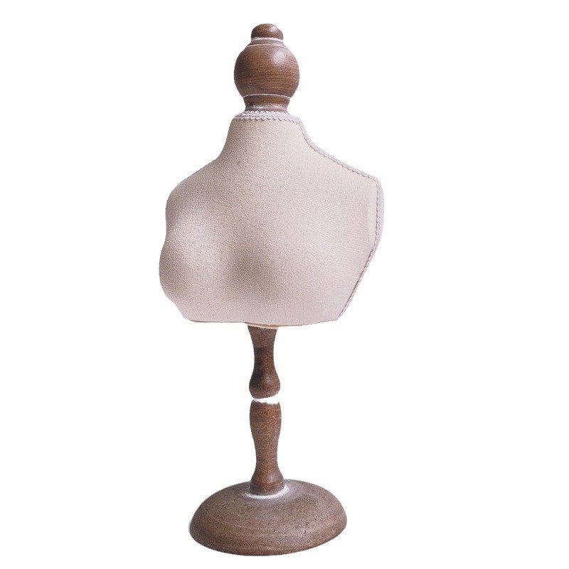 新款创意项链模特饰品展示架小模特配仿古底座半身小模特项链模特