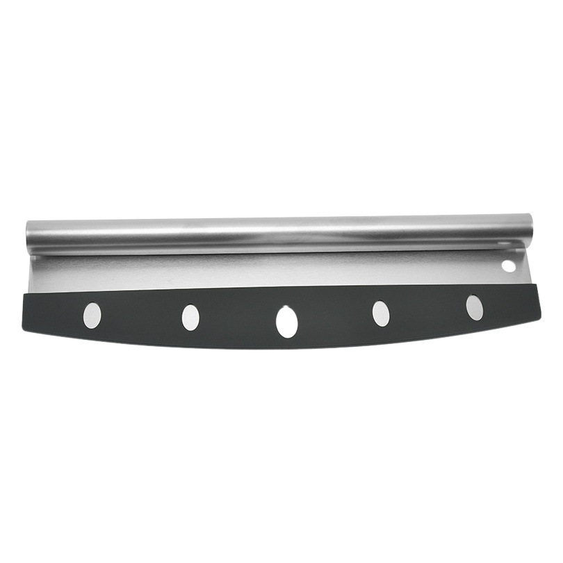 Factory single moon pizza cutter household pizza machete kitchen stainless steel pizza cutter baking tools wholesale