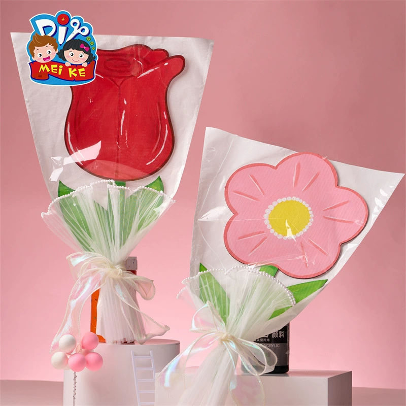 Женский день ручной работы diy белый зародыш граффити букет детские материалы для поделок детский сад творческое искусство