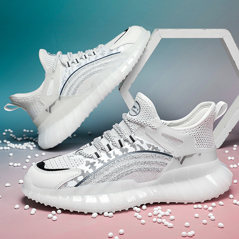 New Glow In The Dark Casual Fashion Men S Sneakers Lightweight Popcorn Trendy Breathable Flying Woven Sports Running_voghion.com