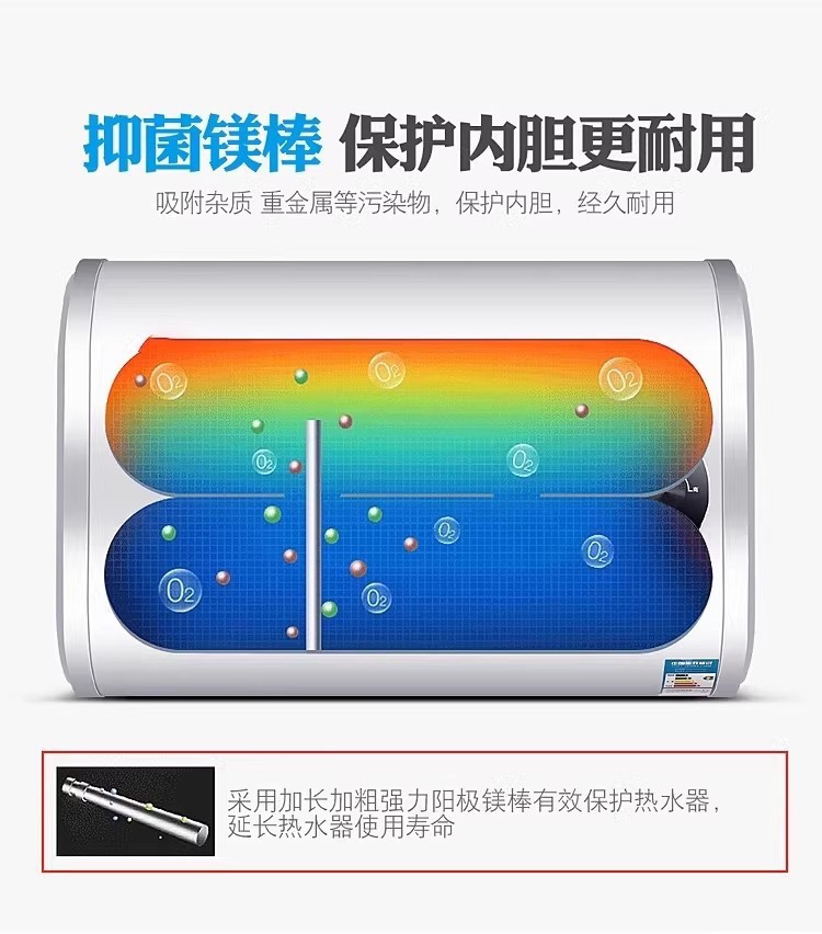 Meidi's 60-liter storage-type instant hot water electric water heater for home bathroom use, small instant heating 40L, first-class