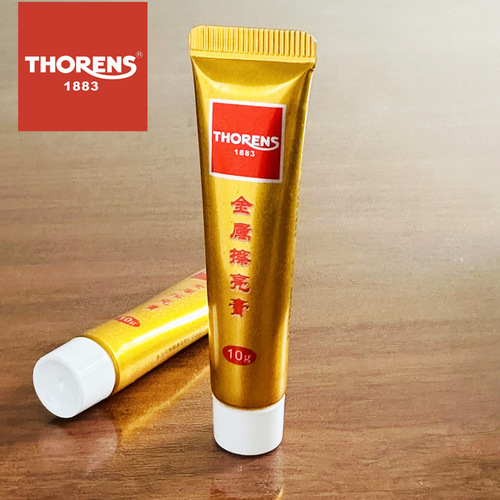 The brand originates from Switzerland, THORENS, LOUD VOLUME SINGLE HOOK DOUBLE HOOK BRASS WAX Polish Fire Stone Gift Bag