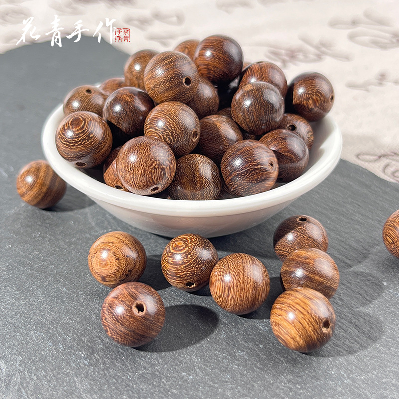 Natural Golden Sandalwood Bracelet Loose Beads 108 Sandalwood Wooden Buddha Beads diy Beads Cultural Toy Accessories Bracelet with Beads