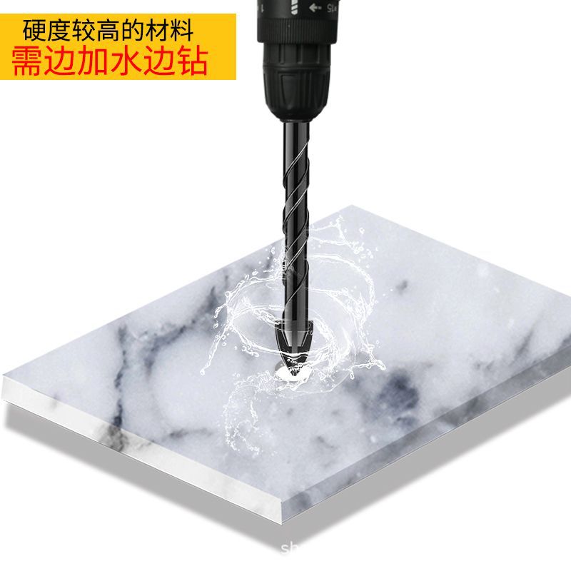 Cross Triangle drill tile drill glass concrete cement wall electric drill drilling multifunctional twist drill turn head