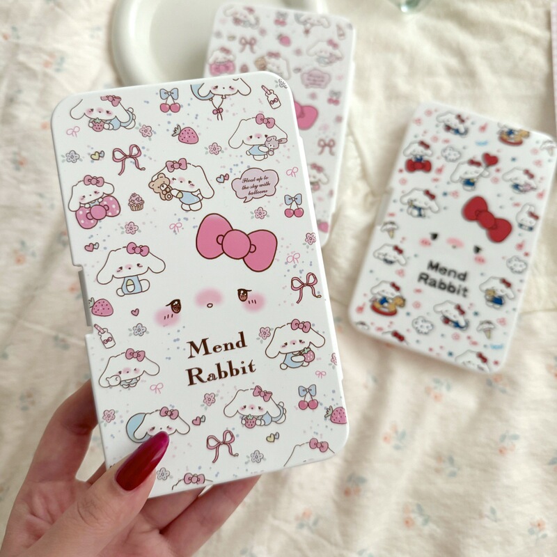 Cartoon Cute Rabbit Contact Lens Case, Large Capacity, Multiple Pairs, Cute Portable Care Box, Beauty Lens Case, 998 Six-Pair Pack