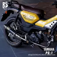 RS Yamaha PG-1 специальная полноразмерная низкопрофильная выхлопная труба, модифицированная хвостовая часть из углеродного волокна, ретро-классический уличный велосипед