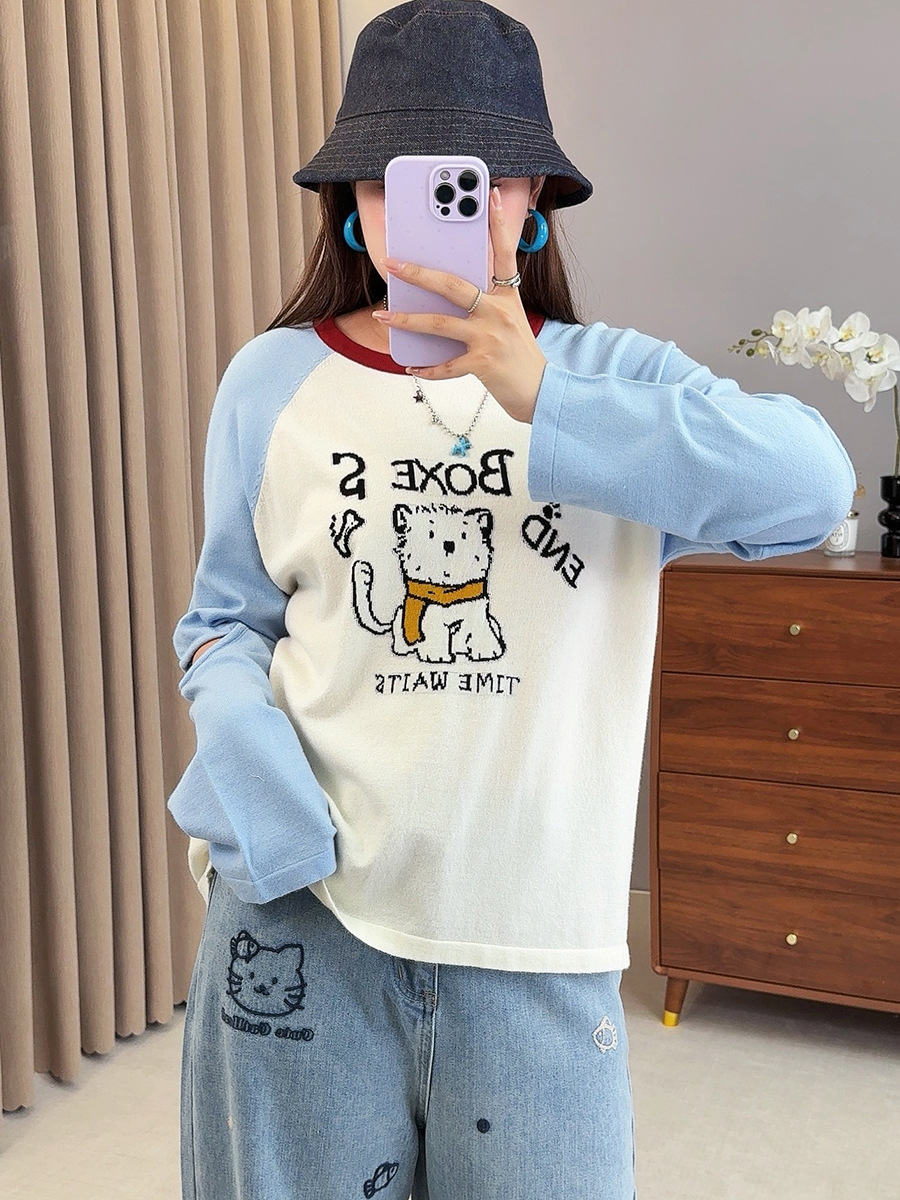 Shuangtian 2025 new autumn large size women's fat mm tops with…