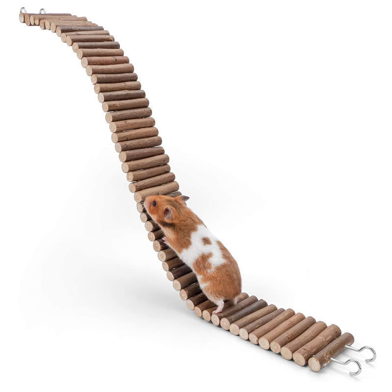 Crawler tortoise hamster ladder escape house arch bridge escape cave ladder wooden fence mouse wooden fence 2-in-1