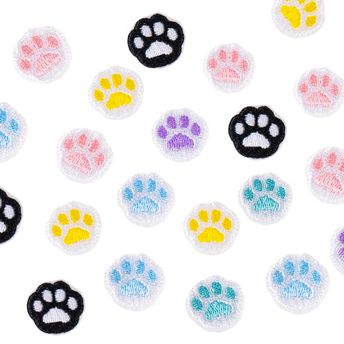 Computer embroidered cartoon cute animal claws self-adhesive embroidery stickers DIY clothing accessories clothing and hat accessories patch stickers
