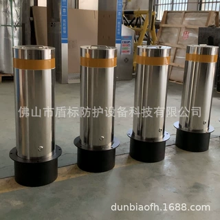 源头工厂定制手动升降柱移动路桩液压半自动伸缩防撞立柱车挡成品