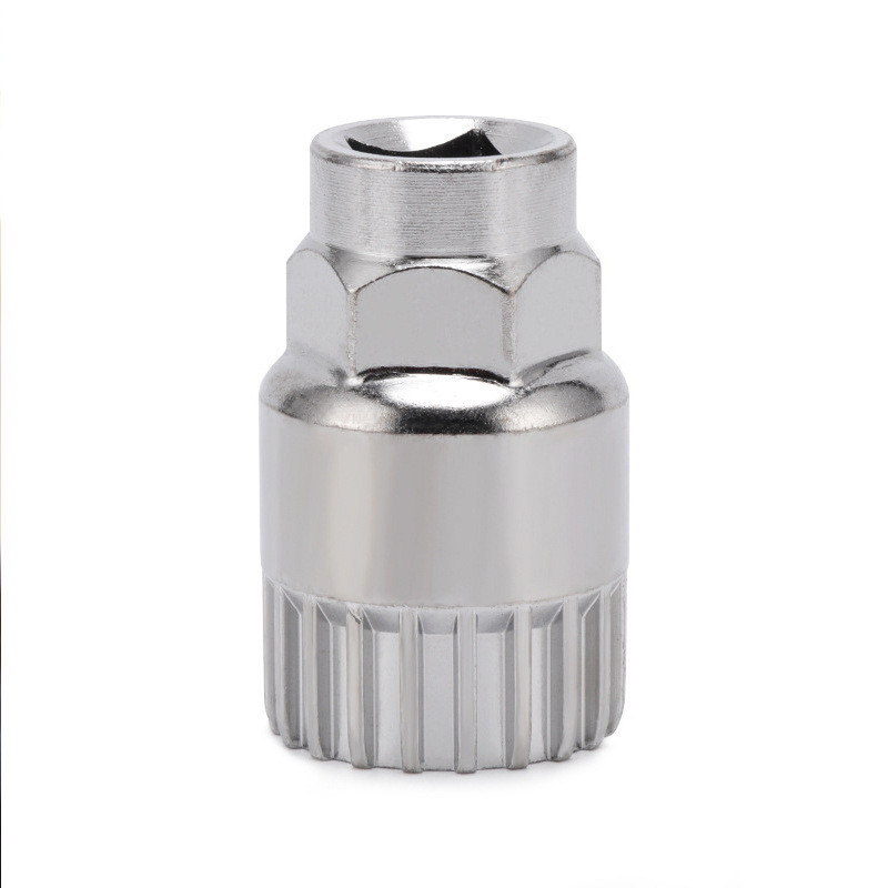 Bicicleta de montaña desmontaje eje central manga agujero cuadrado spline eje central desmontaje instalación herramienta de reparación herramienta de eje central