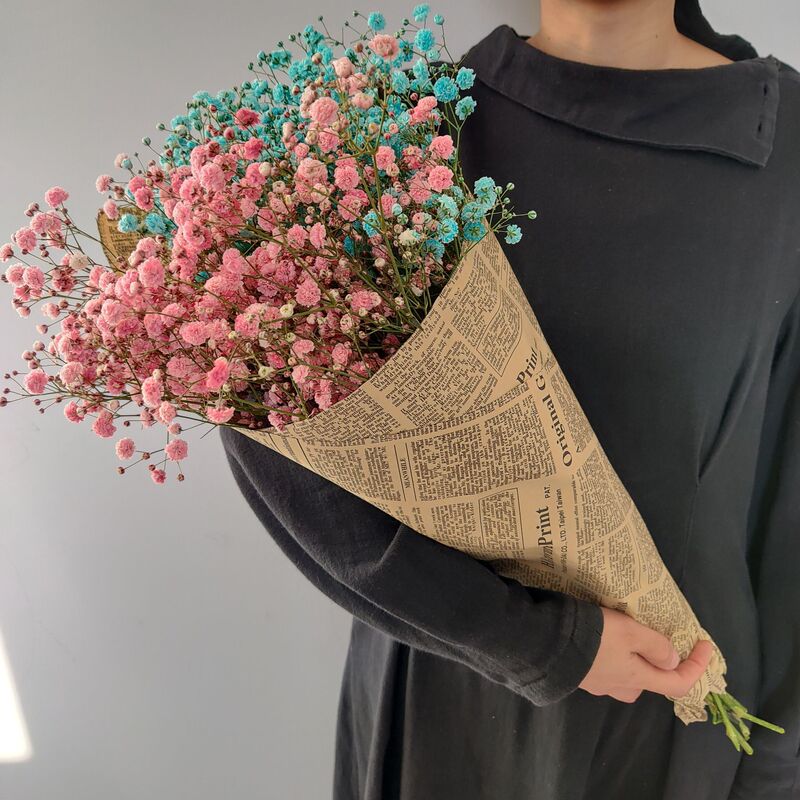 Packing Gypsophila Gypsophila Dried Flowers Bouquet Graduation Photo Giving to Girlfriend, Boyfriend, Best Friend, Birthday Gift, Valentine's Day