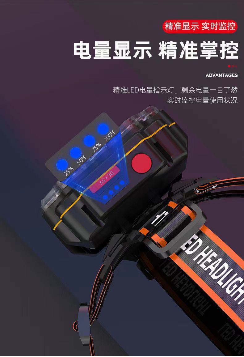 核巨亮自行车灯