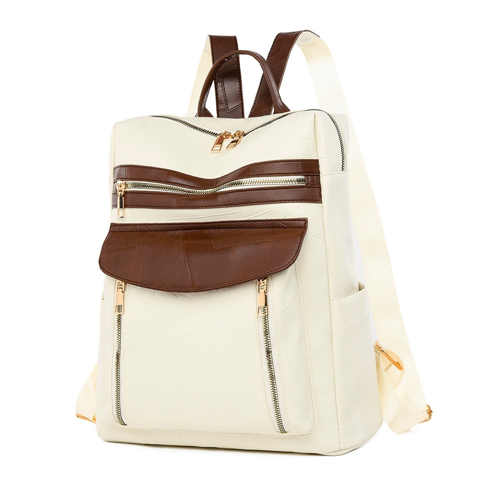 Backpack, shoulder bag, capacious school bag, simple and elegant design, high-quality style