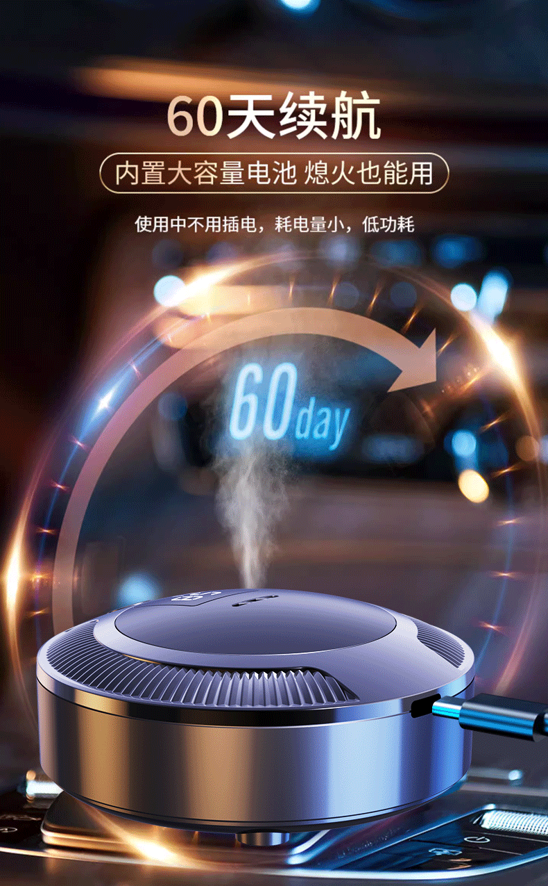 Car Air Purifier for Eliminating Odors in the Vehicle, Specialized for Removing Formaldehyde, Car Smoke Odor Remover, and Refrigerator Purifier