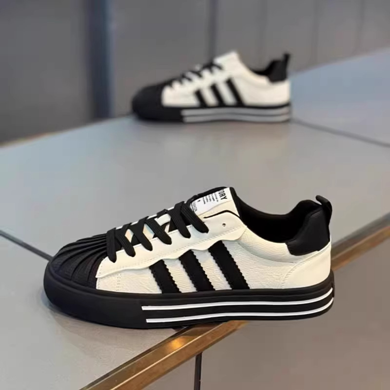 Men's Shoes 2025 New Autumn Trendy Youth Casual Sneakers Versatile Shell Leather Soft Sole Trendy Shoes Men's Shoes 2025 New Autumn Trendy Youth Casual Sneakers Versatile Shell Leather Soft Sole Trendy Shoes