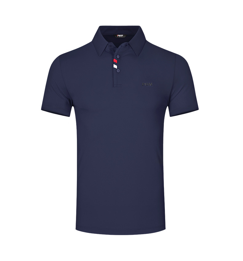 Áo thun golf nam ngắn tay vải polyester co giãn nhanh khô — Thanh lý-dải màu đen, Áo tay ngắn màu cam thông quan, Thanh lý-màu xanh kim cương in tay ngắn, YF441-màu đỏ chi tiết 25