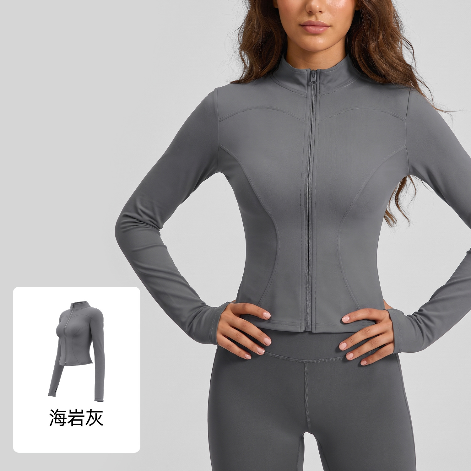 Ropa Deportiva Juyitang, Prendas Exteriores Ajustadas y Moldeadoras de Manga Larga para Yoga, Running, Fitness y Deportes para Mujer