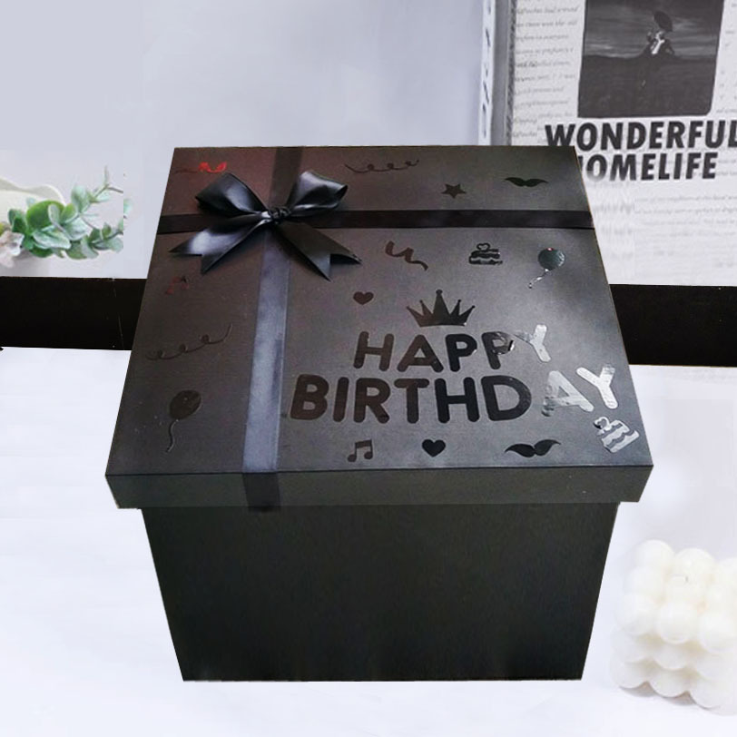 2026Ins风网红盒子礼物盒礼品盒零食盒包装盒生日礼盒大马年