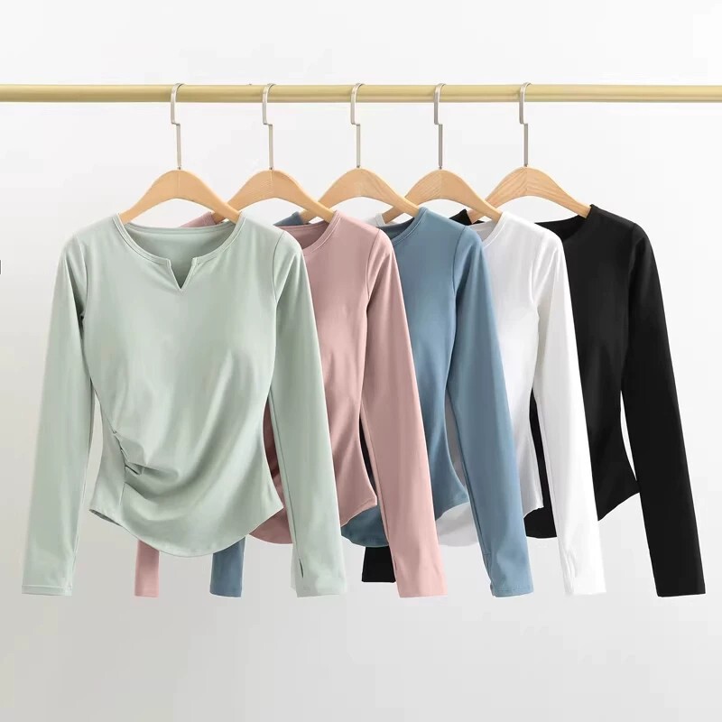 Tights for Women, Running Sports Tops, Tight-Fitting Training Long-Sleeved Sun Protection Quick-Drying T-Shirts, Fitness Tops, New Autumn Styles Tights for Women, Running Sports Tops, Tight-Fitting Training Long-Sleeved Sun Protection Quick-Drying T-Shirts, Fitness Tops, New Autumn Styles