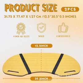 跨境木质电脑托盘懒人笔记本托盘桌带固定绑带圆弧形沙发电脑托盘