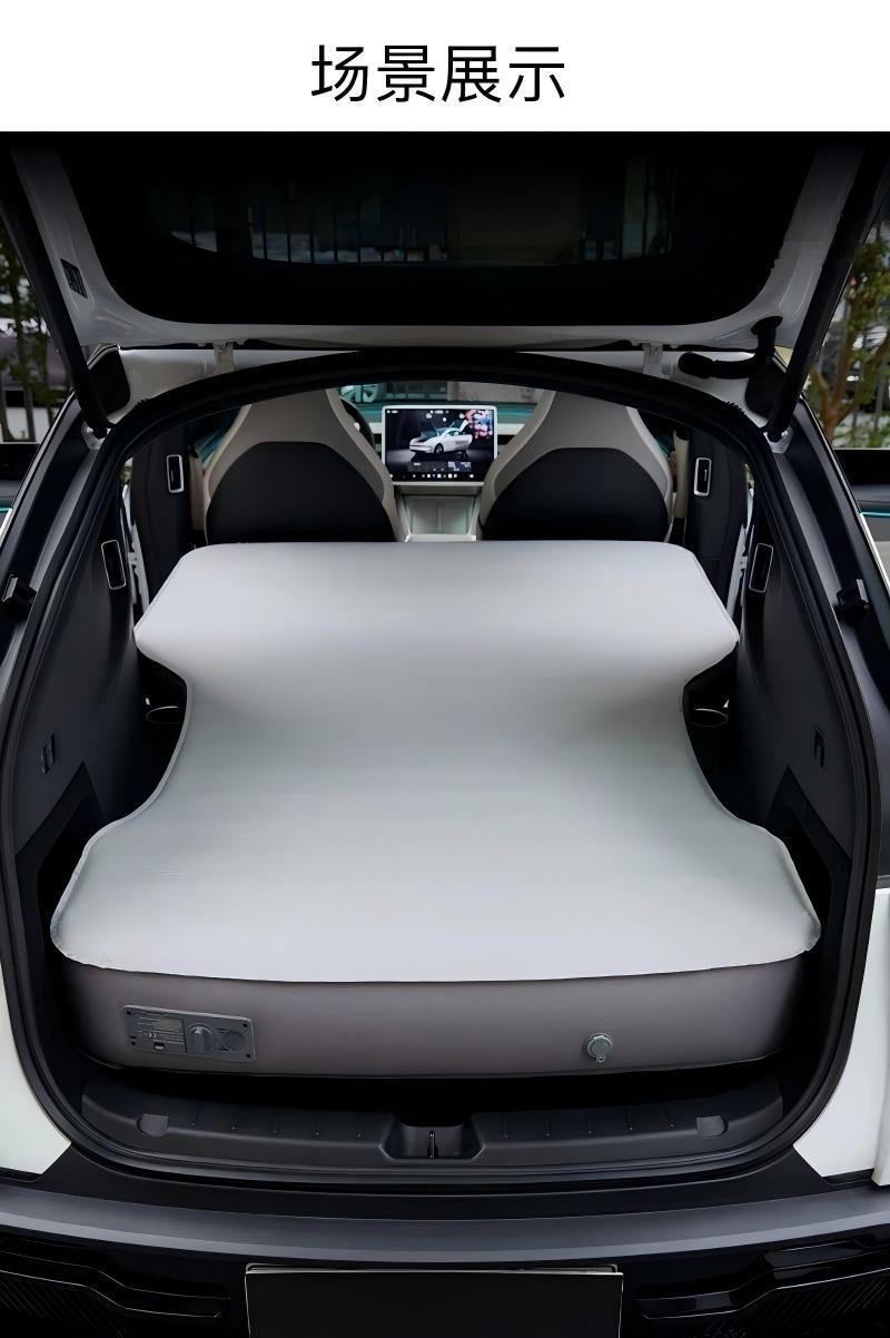 Tesla Model YL-specific leveling and filling automatic inflatable car trunk travel mattress for rear seat sleeping