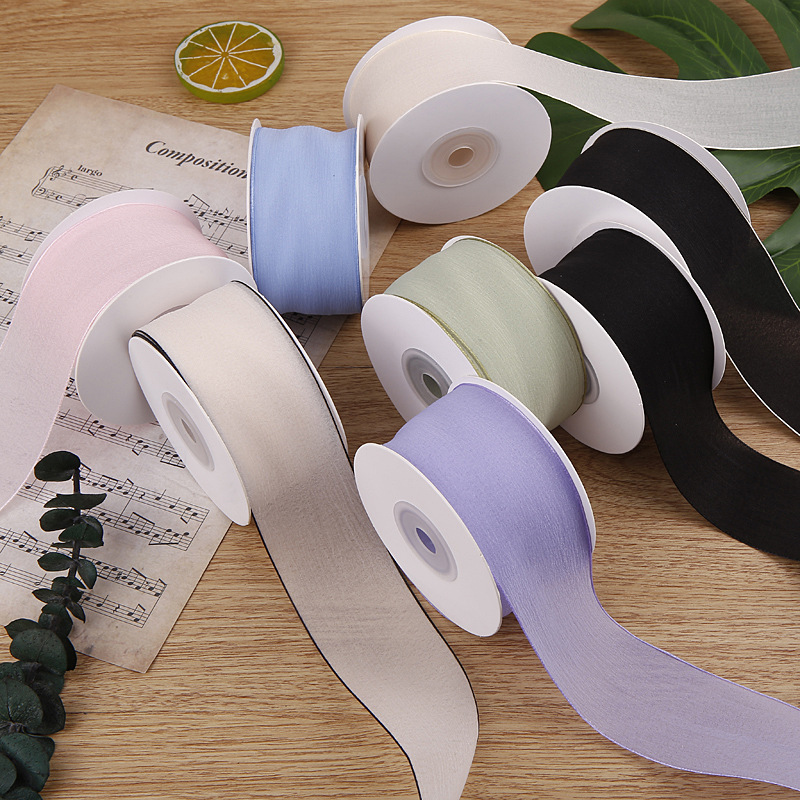 Orangeware Matte Snow Polyester Ribbon Handmade DIY Hair Accessories Supply Clothing Gift Box Fresh Flowers Butterfly Knot Ribbon
