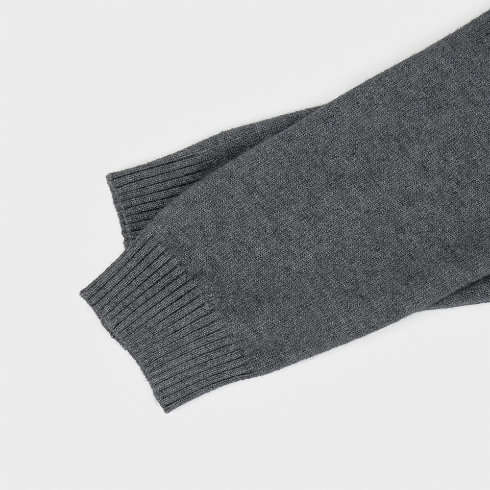 Áo cardigan len dệt kim cổ tròn dáng rộng phong cách Âu Mỹ — Màu vàng nhạt, Màu đỏ sẫm, Xanh ô liu, màu xám chi tiết 19