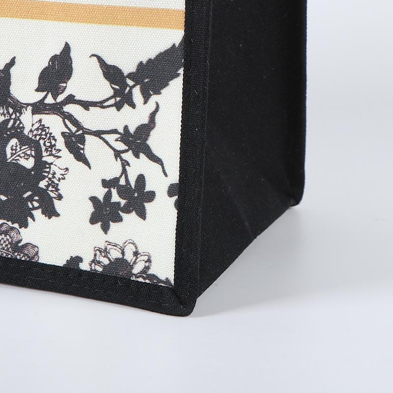 Invierno impresión lienzo bolsa de mano al aire libre acampamiento bolsa de compras retro bolsa de gran capacidad mujer al por mayor