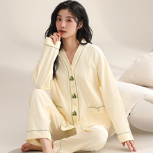 睡衣女款2024新款冬款长袖短裤可外穿冬季薄家居服套装批发厂家