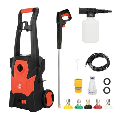 portable cleaning machine household 1400W | Car washing machine - b-long-gun-standard-version-metal-rod-4-nozzles-us-standard-110v-random-color