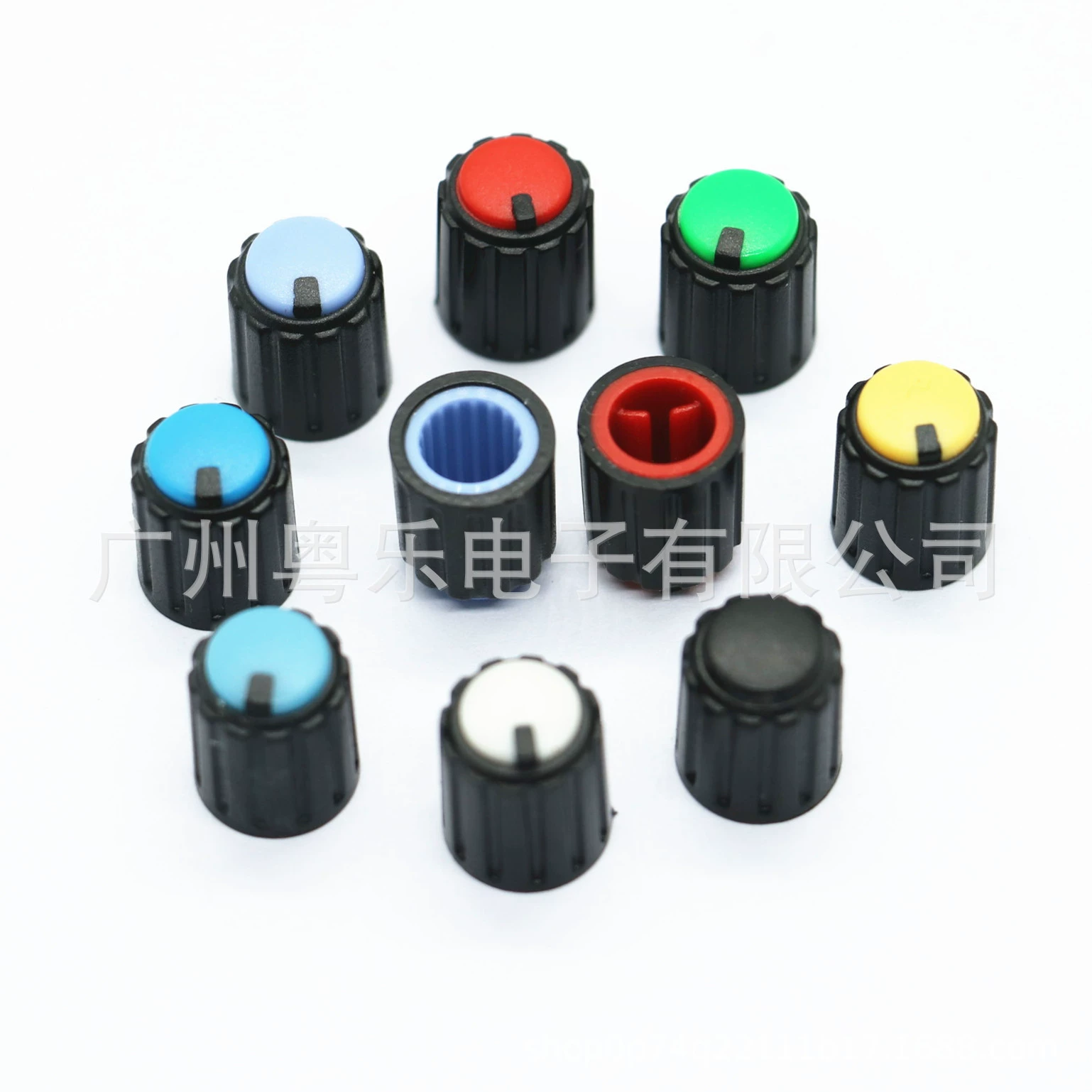 Двухцветная ручка 10*12 мм, маленькая ручка регулировки объема, колпачок с цветочным валом, 6 мм, полувал, потенциометр, усилитель мощности, аудиоручка