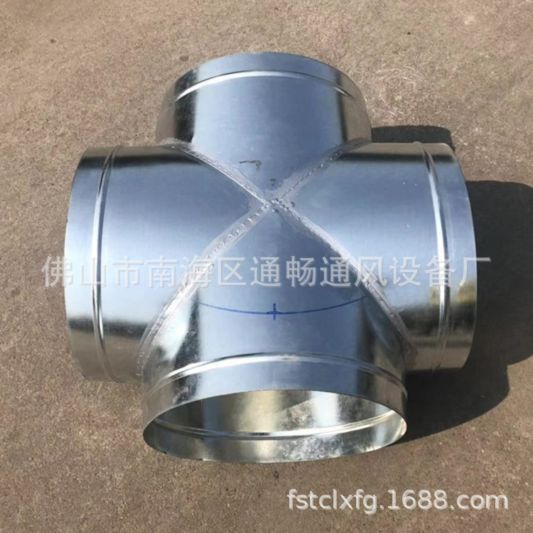 云浮304不锈钢镀锌送风管道 新兴县白铁皮排气口出风管通风管道