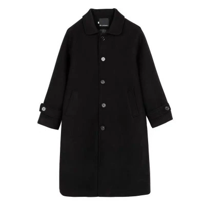 Шерстяное пальто, длинная демисезонная куртка, plus size, средней длины, корейский стиль, свободный крой, увеличенная толщина