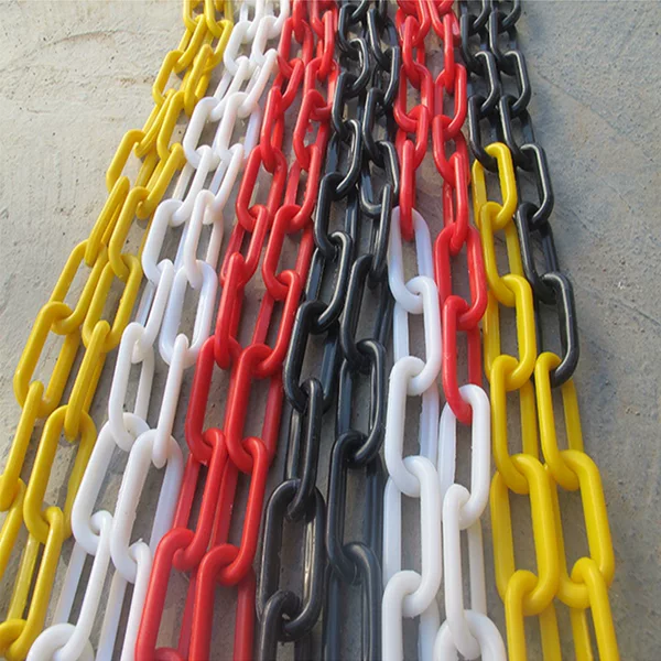 Warning chain road cone chain PE red White Yellow Black warning column protective chain clothing chain road isolation plastic chain