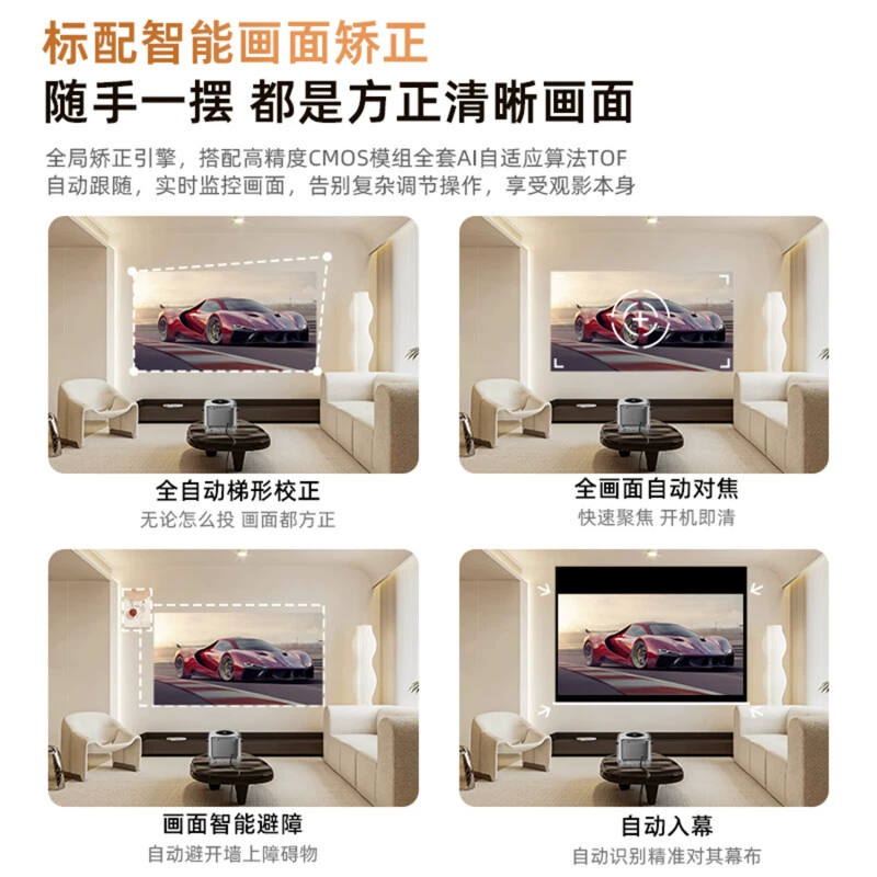HD PTZ projector portable office source factory dropshipping projector large screen smart projection 4K