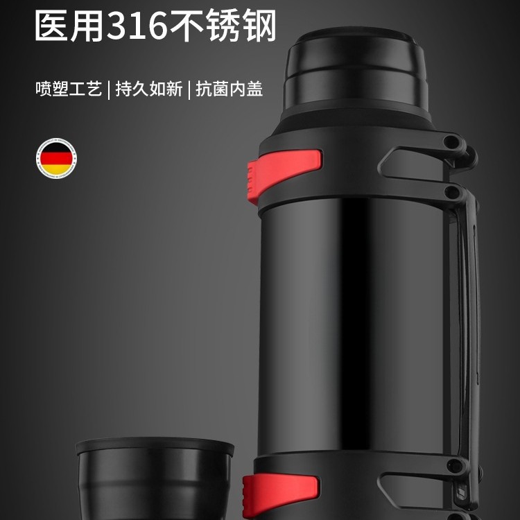 大容量保温壶不锈钢水壶男车载旅行保温杯大车司机暖瓶家用升