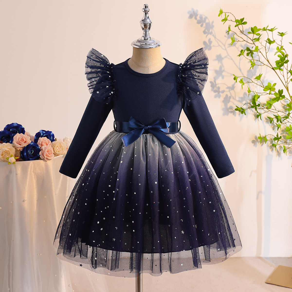 (Cross-border trading), girl's skirt, evening dress, Birthday gift 3