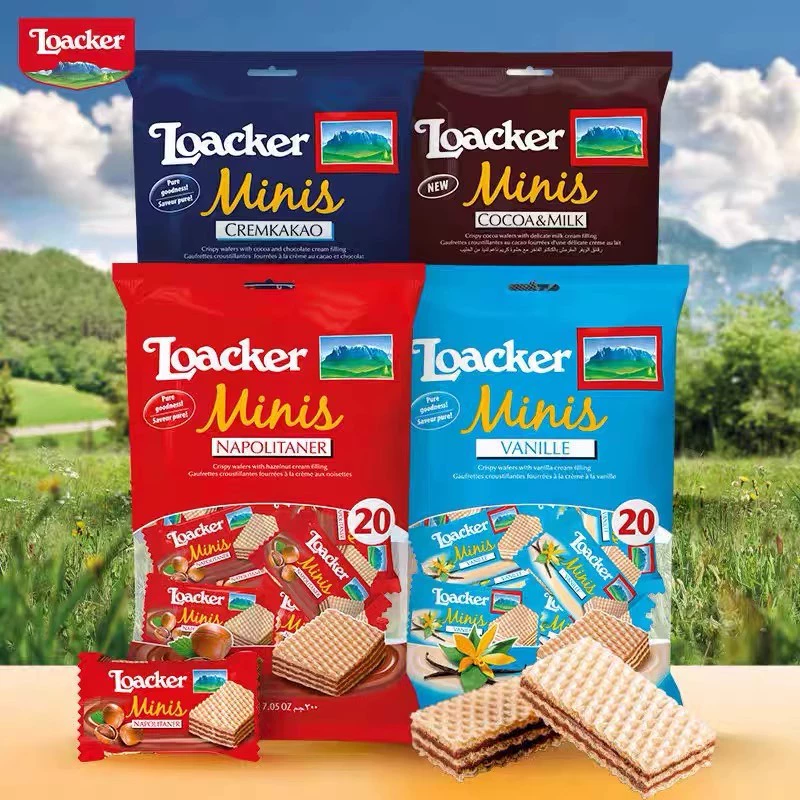 Итальянские вафельные печенья Loacker оптом для сувениров, свадебных подарков, перекусов и как шоколад