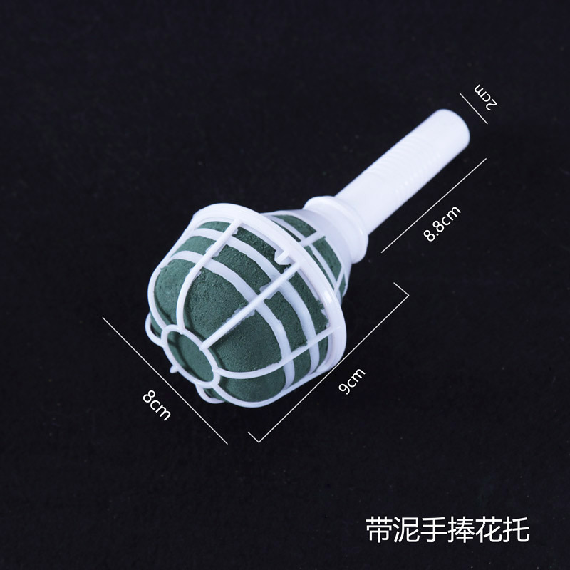 Plastic mud flower holder, floral foam, flower arranging accessories, wedding hand bouquet flowers, wholesale from flower shop-specific fresh flower foam material factory