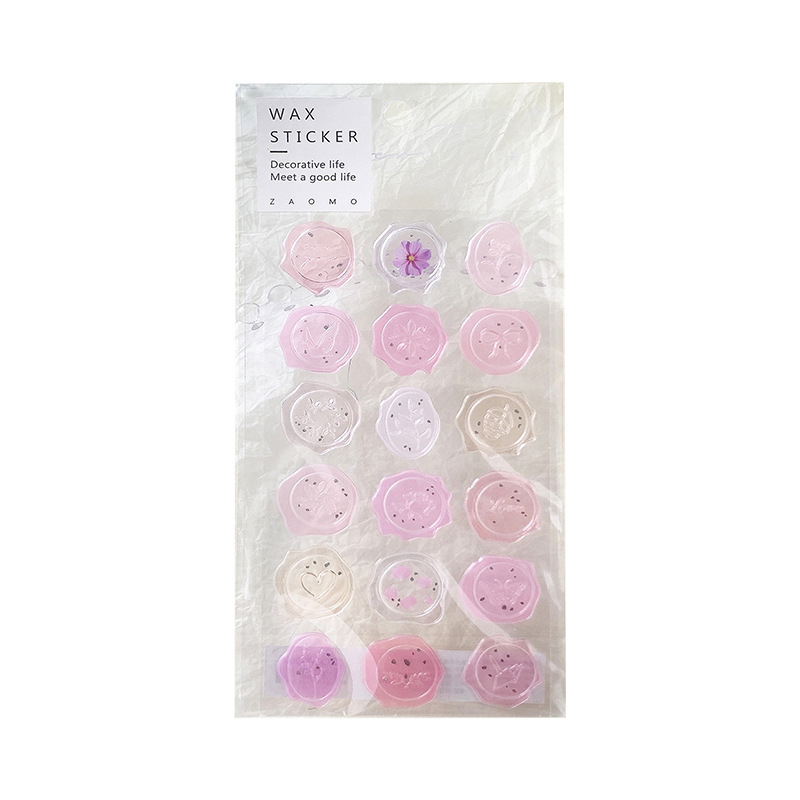 Caramelo pintura de fuego serie de pintura de fuego transparente sello pegatinas sobre sello pegatinas decoración pegatinas