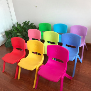 Children's Backrest Chair Kindergarten Table and Chair Baby Chair Small Stool Plastic Baby Thickeneded Backrest Chair Kaqiangyu