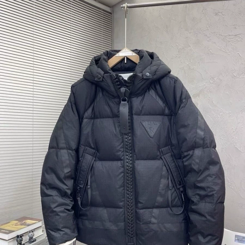 Winter fashionable down jacket, set with zipper