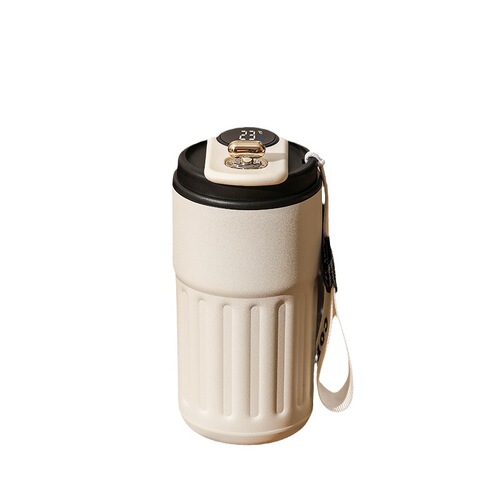 Intelligent temperature measurement 316 stainless steel coffee cup, high-looking double-layer insulated cup, portable gift water cup for men and women