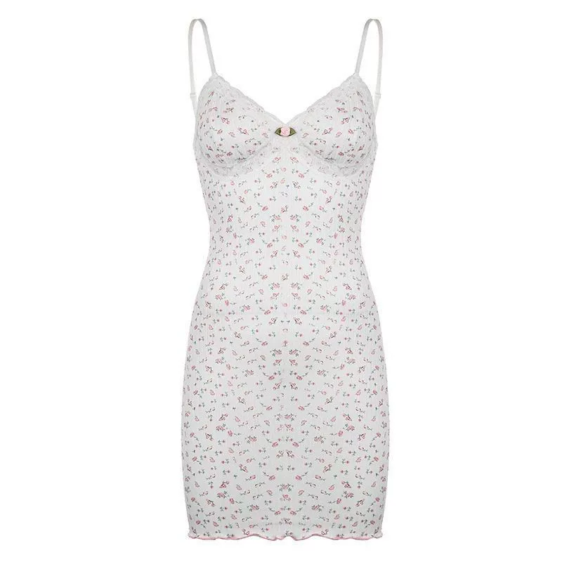 Sexy cute overall sleevless, floral print, V-neckline, tight, fitted, french style