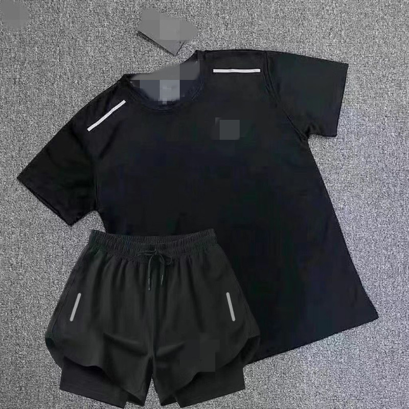 Sports Summer Training Three-Point Shorts Quick-Drying Suit Track and Field Running Fitness Short-Sleeved Sports Men's and Women's Marathon Sports Summer Training Three-Point Shorts Quick-Drying Suit Track and Field Running Fitness Short-Sleeved Sports Men's and Women's Marathon