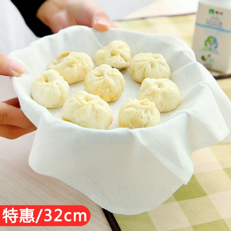 Незипкая паровая клетка, хлопчатобумажная марля, паровая булочка, паровая булочка, паровая булочка Xiaolongbao, паровая клетка, домашняя фильтровальная паровая ткань