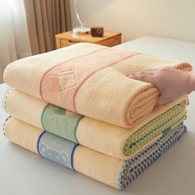 老式毛巾被加厚单人双人毛巾毯子午睡夏季薄款空调凉被之