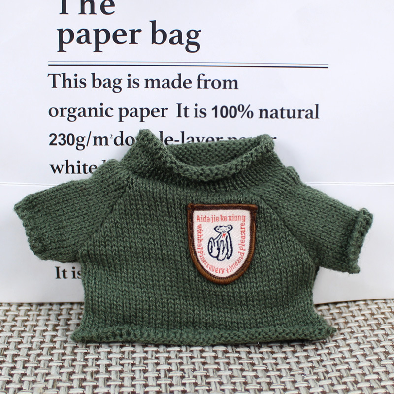 Teddy Bear muñeca reemplazo suéter 20cm ropa de bebé al por mayor Teddy Bear jefe perro muñeca de algodón juguetes accesorios de ropa